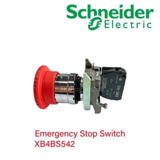 Emergency Stop Switch ขนาด 22 mm XB4BS542 1NC  ยี่ห้อ Schneider