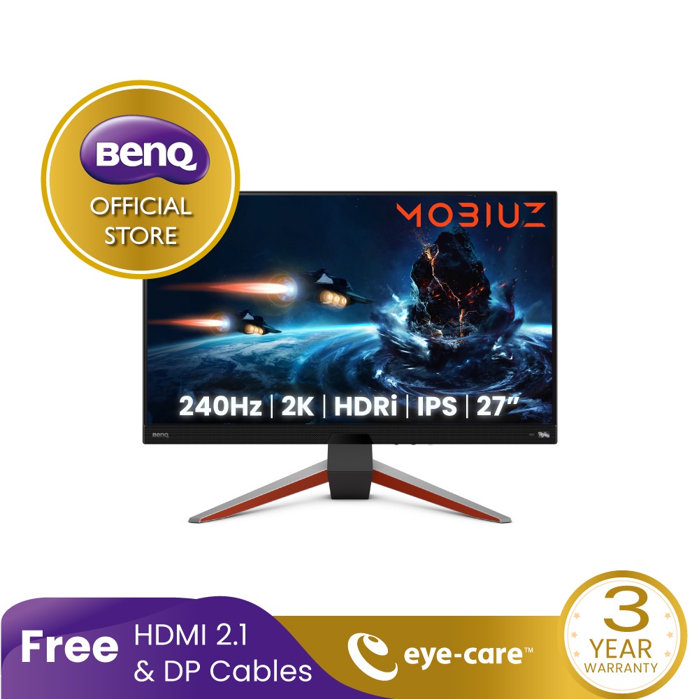 BenQ MOBIUZ EX270QM 27” 2K QHD 240Hz 1ms MPRT IPS HDRi Gaming Monitor (จอเกมมิ่ง 240hz, monitor 27 นิ้ว 2k) #1