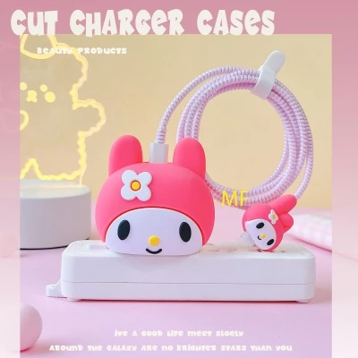 【ส่งจากไทย 18w/20w】เคส สำหรับ ไอโฟน Apple Power Adapter 18W/20W สายชาร์จ ลายการ์ตูนน่ารัก  Cable Bite ตัวถนอมสายชาร์จ thumbnail 5