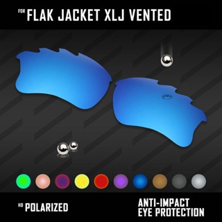 Oowlit เลนส์โพลาไรซ์ แบบเปลี่ยน หลากสี สําหรับ Oakley Flak Jacket XLJ