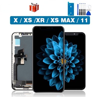 หน้าจอแสดงผล LCD 3D คุณภาพสูง แบบเปลี่ยน สําหรับ iPhone X XR XS MAX 11 Pro