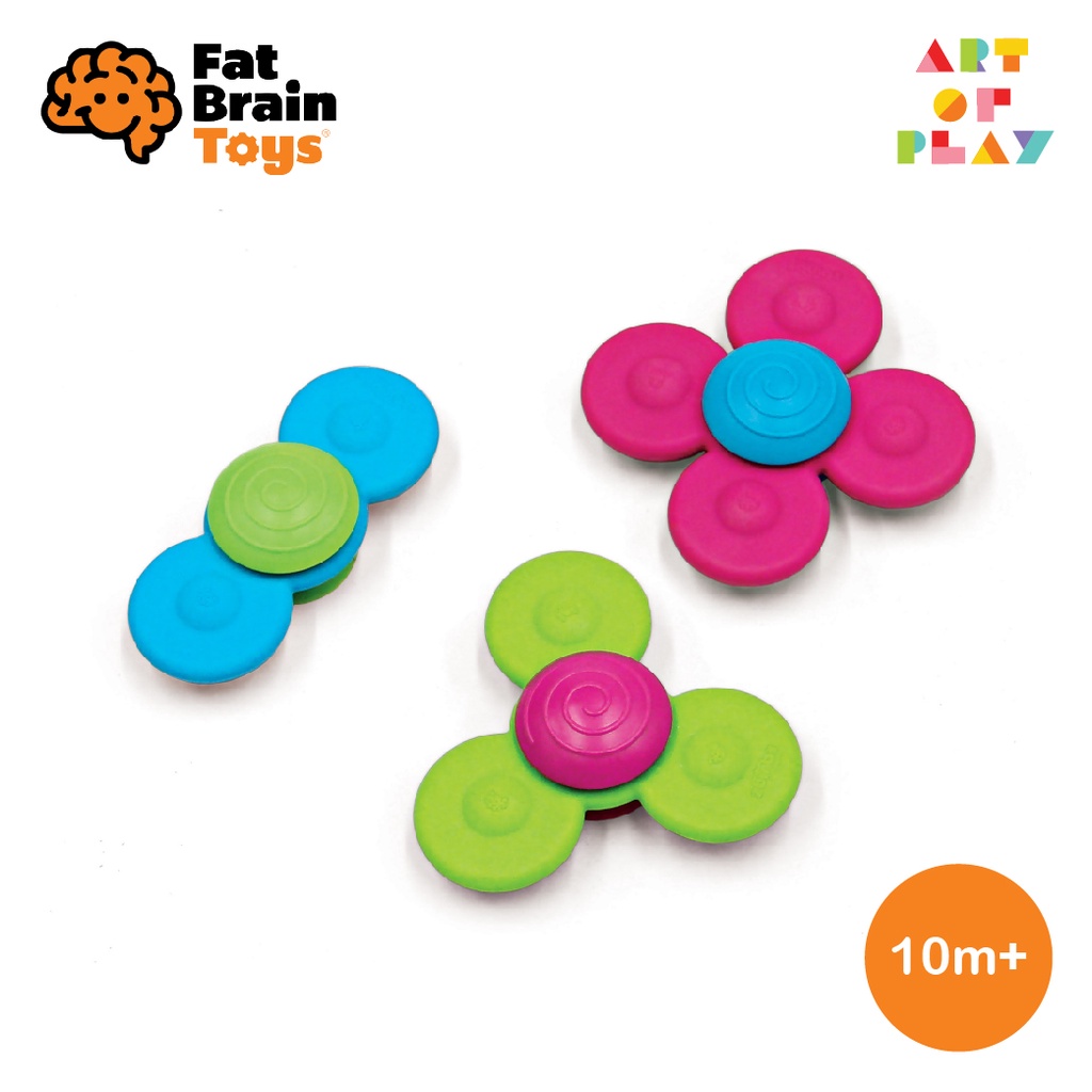 Whirly Squigz - ของเล่น sensory toys เสริมพัฒนาการสำหรับเด็กอายุ 10+ เดือน จาก Fat Brain Toys