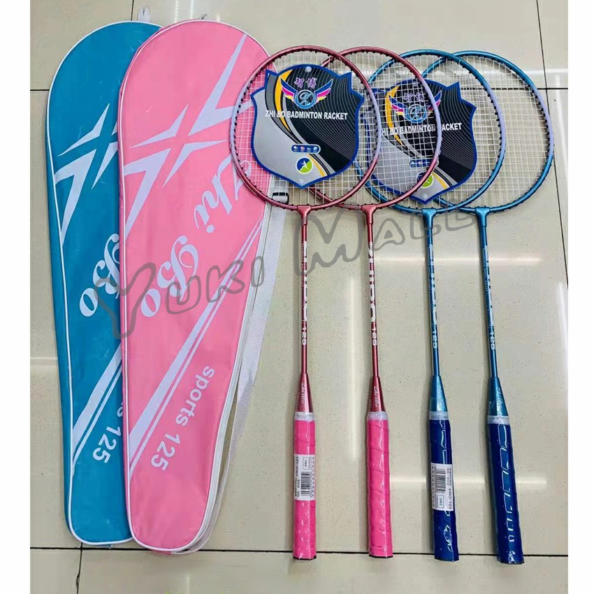 Yuki ไม้แบดมินตัน Sportsน 125 อุปกรณ์กีฬา ไม้แบตมินตัน พร้อมกระเป๋าพกพา Badminton racket