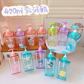 ขวดปั้ม Sanrio Character สำหรับใส่ของเหลว ใส่เจลแอลกอฮอล์ สบู่ ยาสระผม ความจุ 300 ml