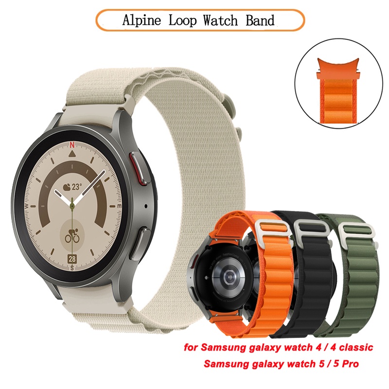 No Gaps Strap Alpine Loop Band สําหรับ Samsung Galaxy Watch 7 6 5 40 มม. 44 มม. / FE / Watch5 Pro 45 มม. / Watch4 Classic