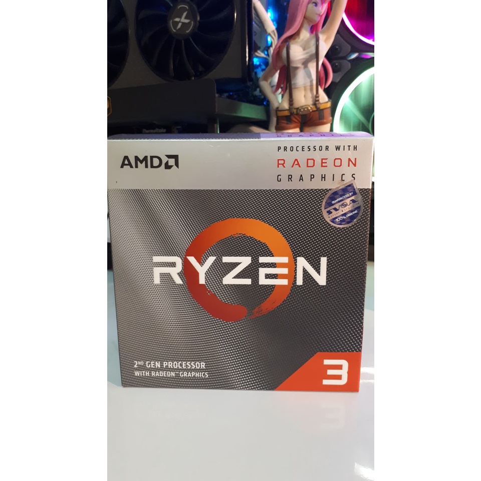 CPU (ซีพียู) AMD RYZEN 3  3200G 3.6 GHz Integrated GraphicsRadeon Vega 8 AM4 3000 Series