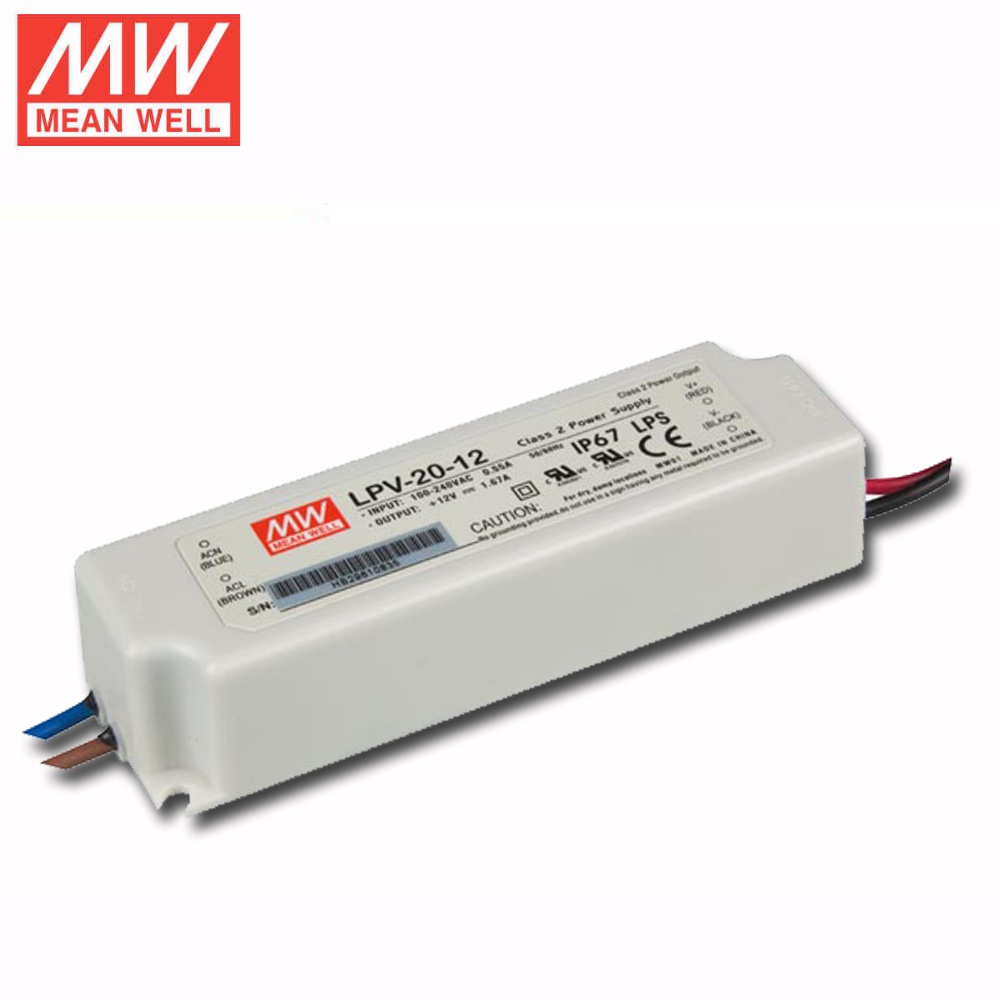 MEANWELL POWER SUPPLY LPV-20-5, LPV-20-12, LPV-20-15, LPV-20-24