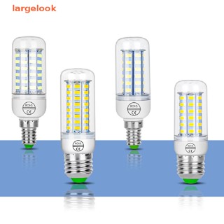 [largelook] หลอดไฟ E27 E14 LED 220V อัจฉริยะ ทรงข้าวโพด สีขาว