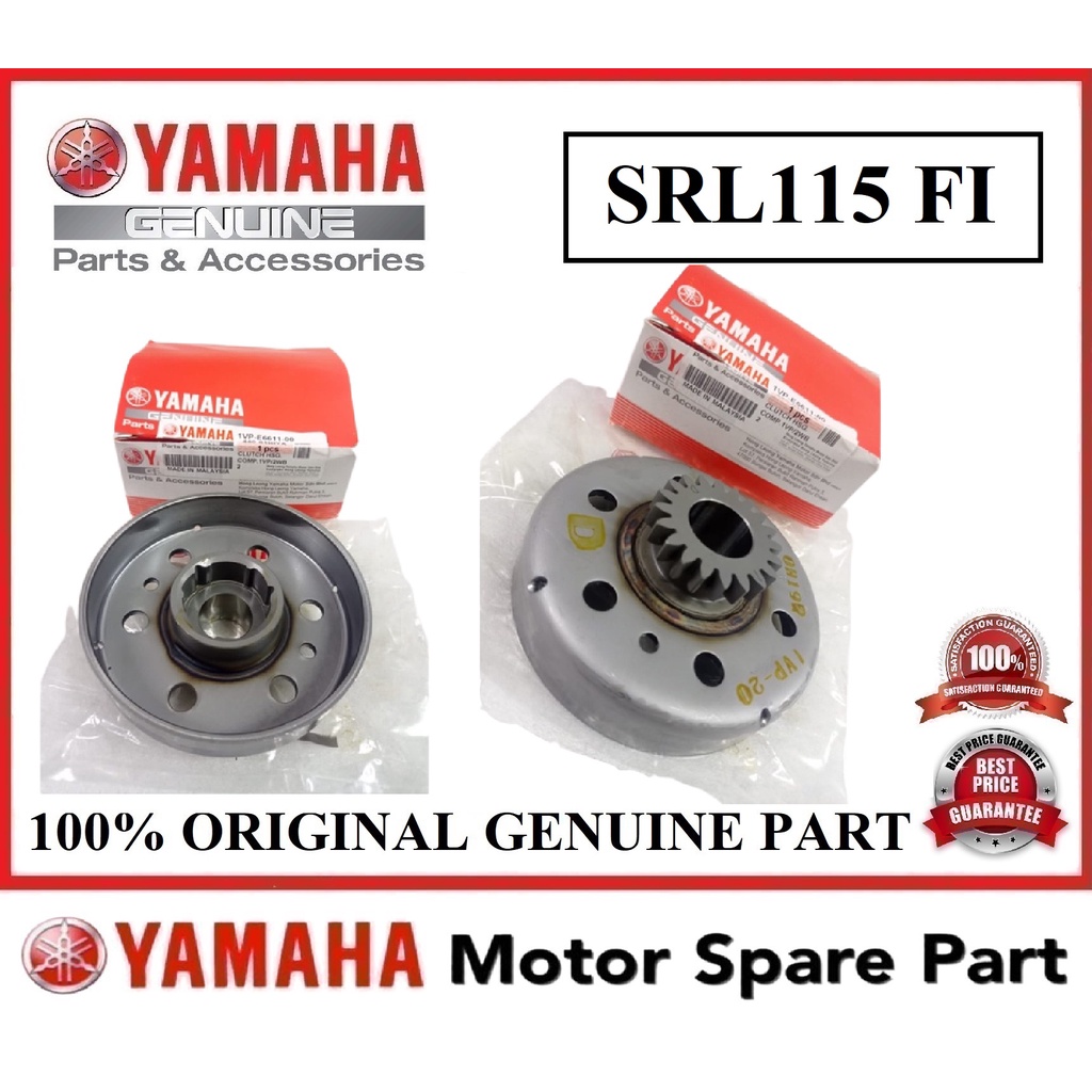 YAMAHA SRL115 FI AUTO HOUSING 0 1VP-E6611-00 CLUTCH COMP SHOE MANGKUK LAGENDA115 FI SRL115-FI SRL115