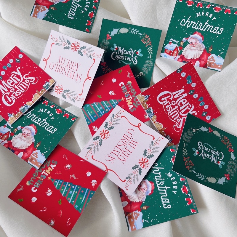 •𝒟𝒶𝓃𝑔𝑜• [ใบละ 2 บาท]การ์ดอวยพร merry christmas คริสมาสต์ ขอบคุณ ปีใหม่