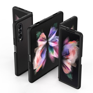 สําหรับ Samsung Galaxy Z Fold 4 เคส ELVEV กันกระแทก PC TPU เคลือบด้าน เป็นมิตรกับผิว ป้องกันเต็มรูปแบบ บางเฉียบ