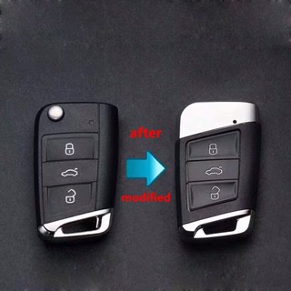 MQB Car Modified Replacement Remote Key Shell Key Case for VW Golf MK7 Jetta Tiguan Polo for Superb Octavia Yeti Fabia f