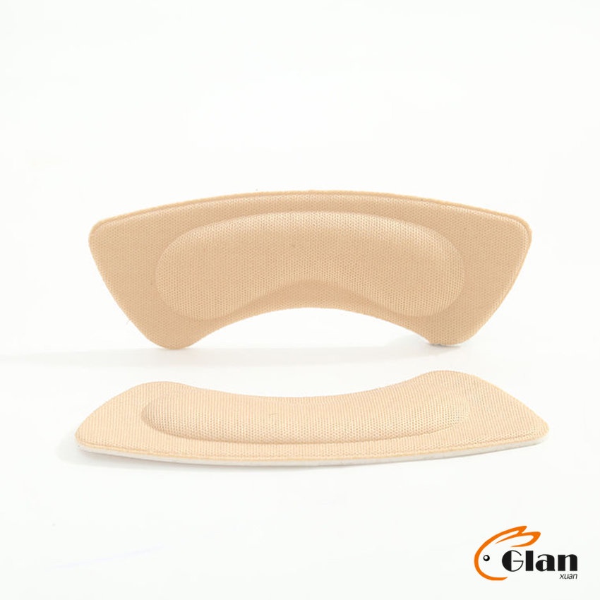 Glanxuan แผ่นกันกัด  แผ่นกันรองเท้ากัด เนื้อนิ่ม ช่วยแก้รองเท้าหลวม 1 แพค ต่อ คู่  Sponge heel pad