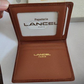 กระเป๋า ใส่บัตร ใส่การ์ด  lancel  paris เก่าเก็บพร้อมกล่อง ไม่ผ่านการใช้งาน