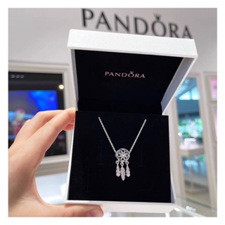 （พร้อมส่งทีไทย)Pandora สร้อยคอ ของแท100% ของขวัญพิเศษP34