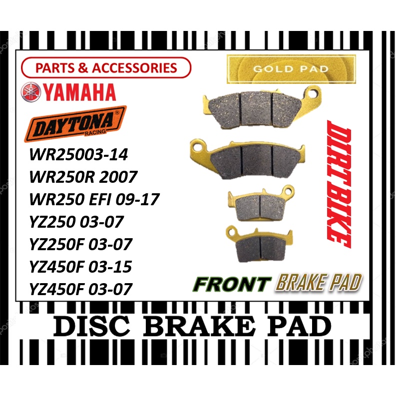 YAMAHA WR250F 03--14 WR250R 07 WR250R 09-17 YZ250Z 91-97 YZ250 03-07 YZ450F 03-15 YZ450F 03-07 DIRT 