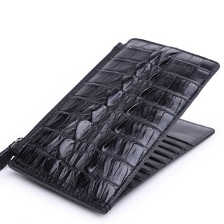 2022 Luxury Crocodile Leather Men&amp;#39;s Card Bag Real Leather Card Clip Large Card Cover Wallet Multi Card Position Hold