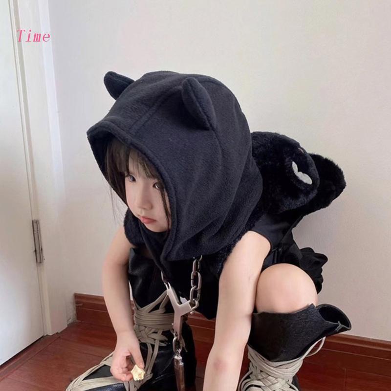 หมวกฮาโลวีน รูปเขาวัว ป้องกันหู ให้ความอบอุ่น สําหรับผู้หญิง และผู้ใหญ่