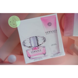 VERSACE Bright Crystal EDT 100ml.มาคู่กับ Perfumed Body Lotion 100ml. ป้ายKing Power 💯