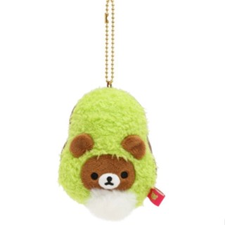 [ส่งตรงจากญี่ปุ่น] พวงกุญแจตุ๊กตา Rilakkuma Chairoikoguma Avocado Fast Food Series Japan New