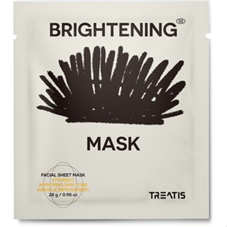 ✨ของขวัญฟรี★ตัวอย่างฟรี✨Treatis แผ่นมาส์กหน้า brightening vita c mask  (10 แผ่น)