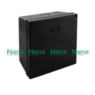 NANO Electric® NANO-206B กล่องกันน้ำพลาสติก ฝาทึบ ขนาด W202xH202xD103 mm (JUNCTION BOX IP65) สีดำ