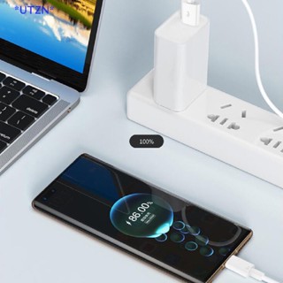 Utzn&gt; ใหม่ สายเคเบิลชาร์จเร็ว USB Type-c 6A 66W 2 เมตร สําหรับ xiaomi Samsung Huawei