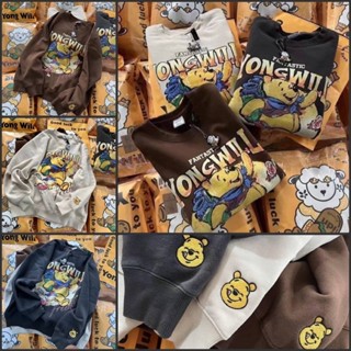 เสื้อแขนยาว สเวตเตอร์แขนยาว Tigger / Pooh &amp; Friends Panda Works ผ้าคอตตอน / ผ้าสำลี ใส่สบาย สกรีนสวย