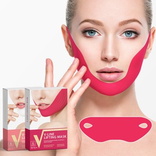 25g x 6Pcs V-line Lifting Facial Mask Check Neck V Shape Slimming Bandage Double Chin Restore Moisturizing Wrinkle Remov