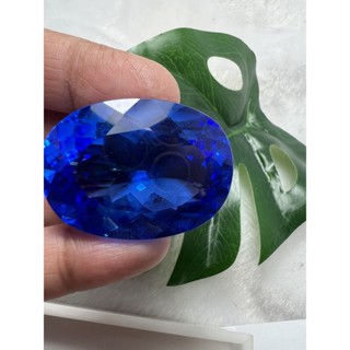 Lab made Blue Topaz 65 carats 24x29mm