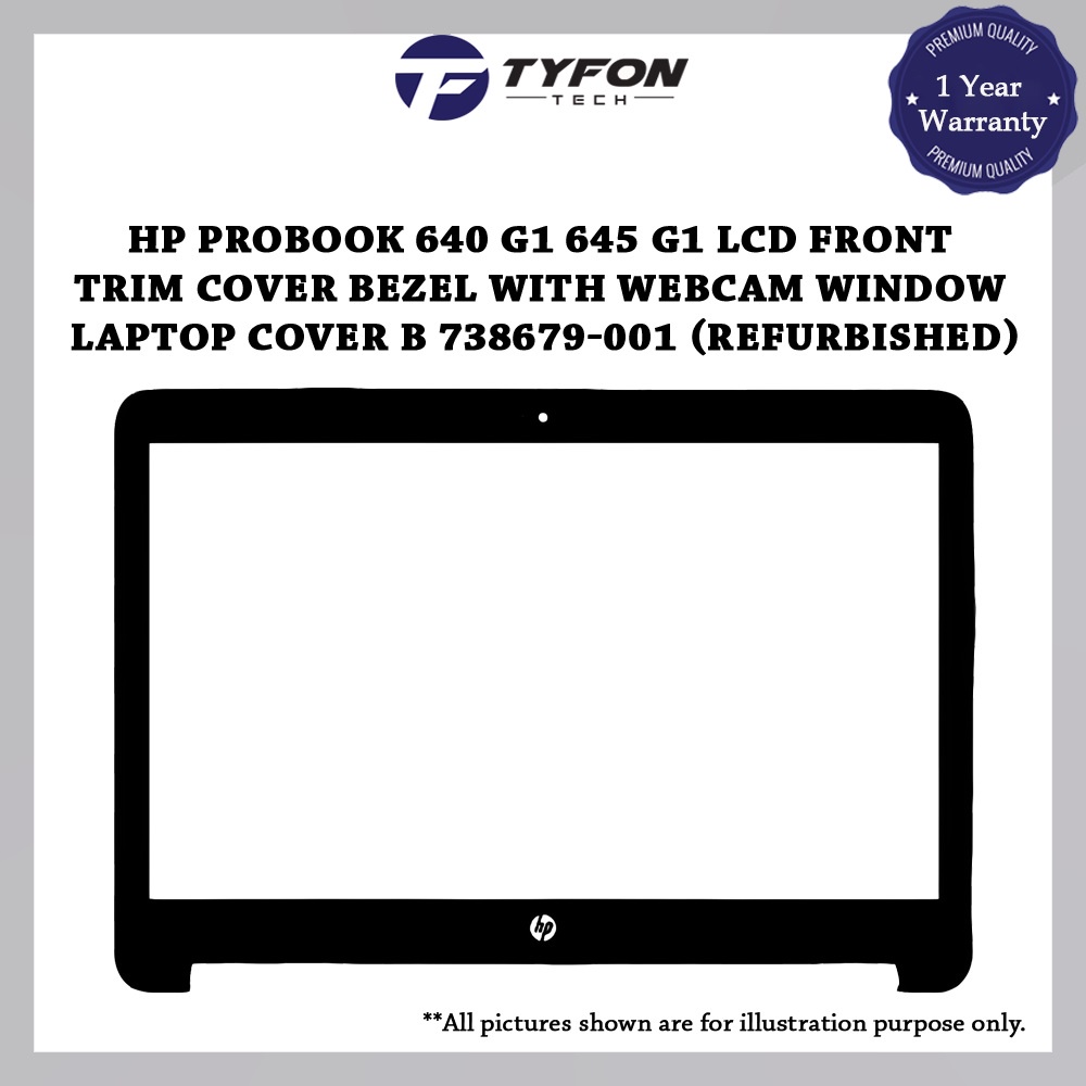 Hp ProBook 640 G1 645 G1 ขอบหน้าจอ LCD ด้านหน้า พร้อมฝาครอบกล้องเว็บแคม แล็ปท็อป B 738679-001 (ตกแต่งใหม่)