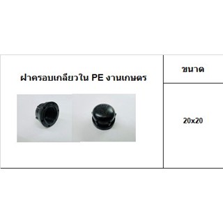 ฝาครอบเกลียวใน ท่อ PE ขนาด 1/2" งานเกษตร (บรรจุ10ตัว/ถุง)