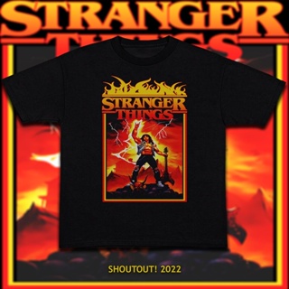 Metal Dude Eddie Leader Of Hellfire Club Stranger Things เสื้อยืดวินเทจขนาดใหญ่