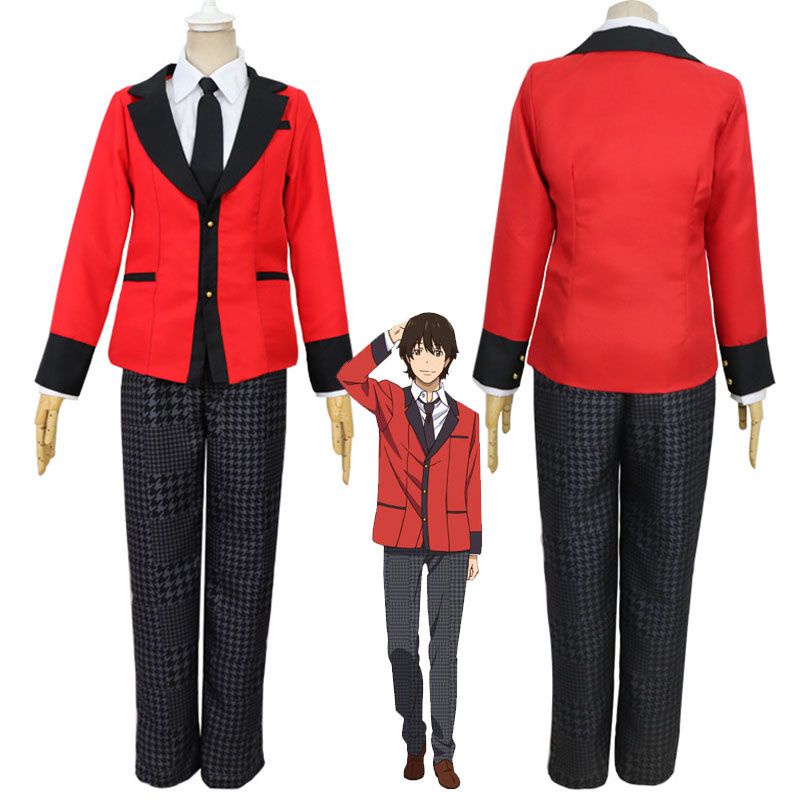 Anime Kakegurui Boys Cosplay Costume Suit Uniform Jabami Yumeko Ryota