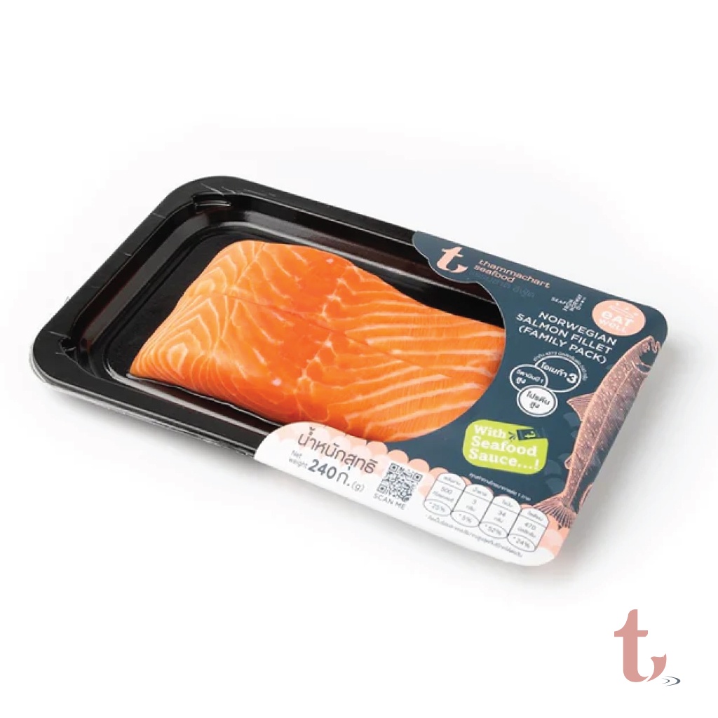 ธรรมชาติซีฟู้ด เนื้อปลาพร้อมน้ำจิ้มซีฟู้ด Thammachart Seafood Fish Fillet with Seafood Sauce