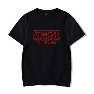 Stranger Things เสื้อยืด แขนสั้น ผ้าฝ้าย สไตล์ฮิปฮอป สตรีท ฤดูร้อน สําหรับผู้ชาย และผู้หญิง ไซซ์ 4XL 1718D