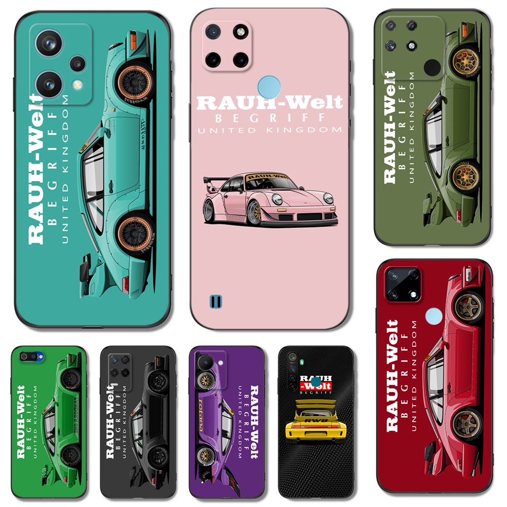 สําหรับRealme 9 9i Pro Plus C11 2021 2020 C20 C20Aฝาครอบโทรศัพท์Jdm RWB 911 กีฬารถ