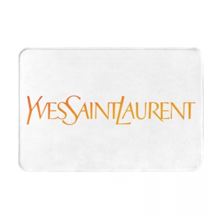 Yves Saint Laurent (1) พรมเช็ดเท้า ผ้าสักหลาด กันลื่น ดูดซับน้ํา แห้งเร็ว สําหรับห้องน้ํา 16x24 นิ้ว พร้อมส่ง