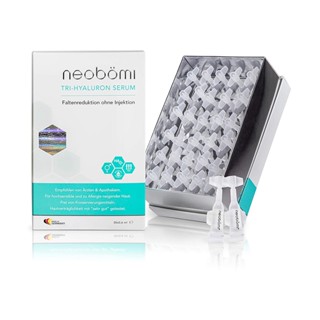 Neobömi® Hyaluronic Acid Serum ปริมาณสูง - ครีมลดเลือนริ้วรอยจากวัย Hyaluronic - 30 หลอดเข้มข้นสูง ผลิตในประเทศเยอรมนี