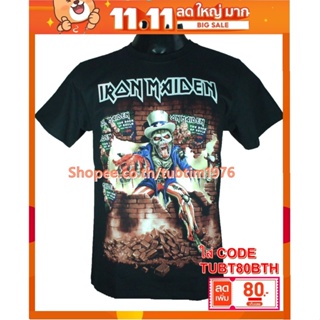 เสื้อวง Iron Maiden เสื้อวงดนตรีต่างประเทศ เสื้อวินเทจ ไอเอิร์นเมเดน ไอร่อน IRN1738