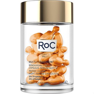 [พร้อมส่ง] RoC MULTI CORREXION® Revive + Glow Vitamin C Night Serum Capsules