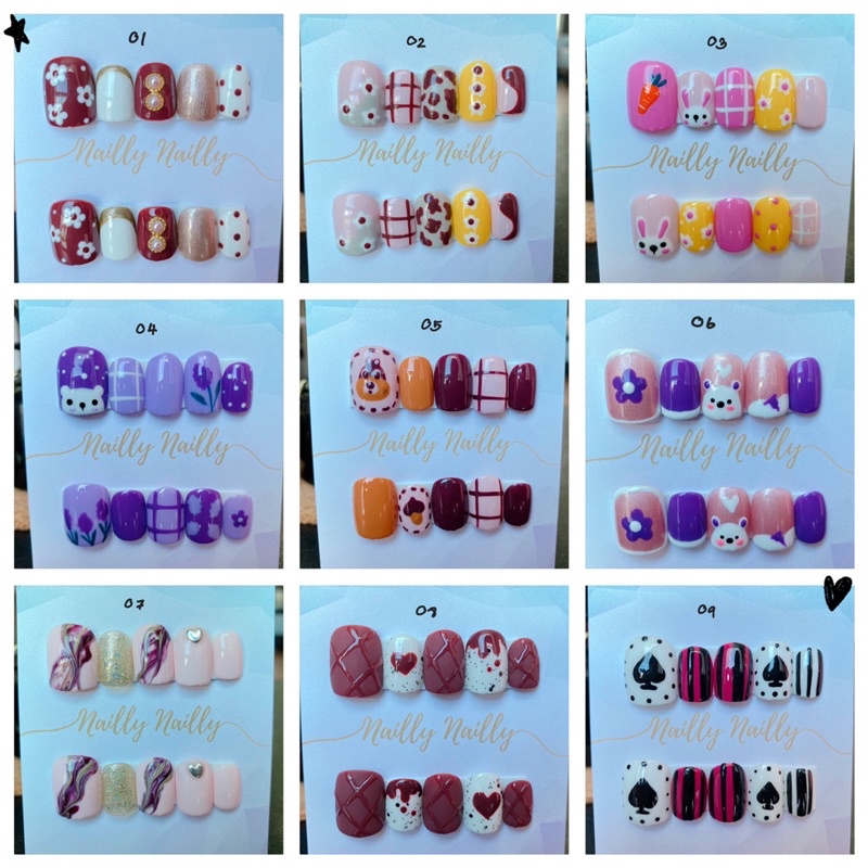 ลดหนัก! งานเล็บเจลคละแบบ/ขนาดมาตรฐาน มีจำนวนจำกัด#1 #เล็บเจล #เล็บปลอมสำเร็จรูป #เล็บปลอม