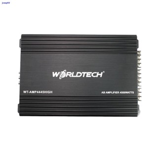 ผมตรงบางกอกพาเวอร์แอมป์ แอมป์รถยนต์ WT WORLDTECH 4CH AB 4500w พร้อมใบประกัน