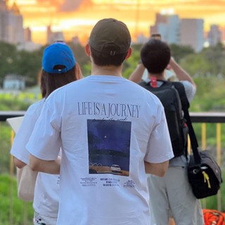 Playworks เสื้อยืดT shirt – Life is a journey ลาย Lifeisajourney one for the road