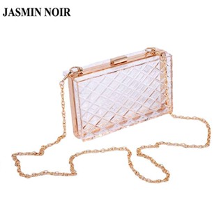 Jasmin NOIR กระเป๋าสะพายข้าง สายโซ่อะคริลิค สําหรับผู้หญิง