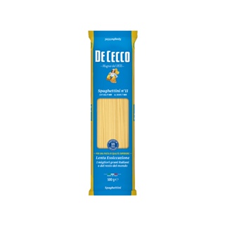 พาสต้า สปาเก็ตตี้ เบอร์.11 - ดีเชคโก้, 500 กรัม Pasta Spaghettini No.11 - De Cecco, 500 grs