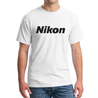 Nikon nikon2019เสื้อผ้าฤดูร้อนแบบใหม่เสื้อยืดผู้ชายสำหรับผู้ที่ชื่นชอบการถ่ายภาพ SLR แขนสั้นผ้าฝ้ายแท้คอกล เสื้อวินเทจผญ