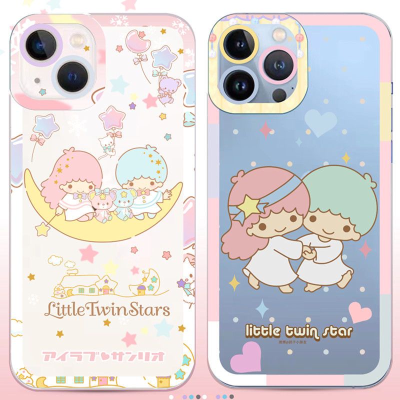 Kawaii Sanrio little twin Starเคสโทรศัพท์IPhone 14 12 PRO mini 11 PRO Max 13 PROMAX Xs Max XR 7 8 Plus WoodyสามตาMonster Soft TPU Cinnamorollกล้องกันกระแทกCovre