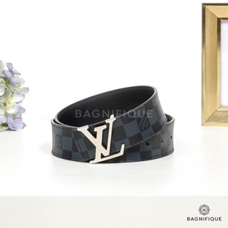 LOUIS VUITTON BELT DAMIER GRAPHITE SHW SIZE 95