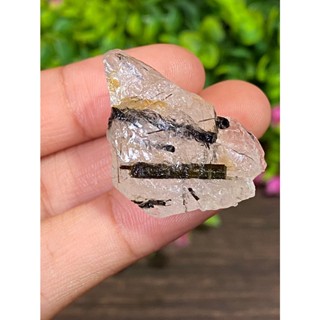 ก้อน ไหมดำ ควอทซ์ แก้วขนเหล็ก Black Rutilated Quartz Rough 69.43 กะรัต Cts. พลอยแท้ อัญมณีมงคลประจําวันเกิด เครื่องประดั